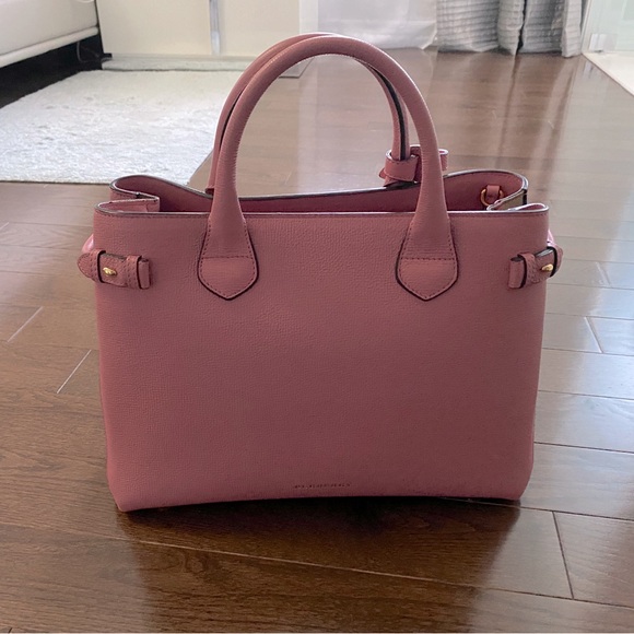Pink Burberry Banner Handbag - Picture 2 of 3